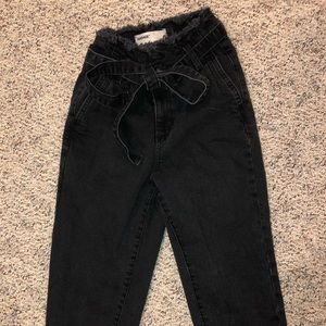 Garage paper bag mom jeans